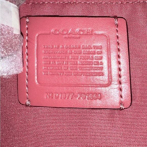 🔥NWT!| Coach Zip Top Tote Handbag Poeny Pink Msrp:$325.00 - Picture 11 of 12